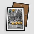 Plakat w ramie 50x70 - Taksówki w Nowym Jorku - taksówki, Nowy Jork - rama czarna