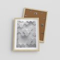 Plakat w ramie 30x40 - Kreatywna Forma - geometryczny, 3D - rama drewno