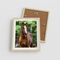 Plakat w ramie 40x50 - Portret Szlachetnego Konia - koń, portret - rama drewno