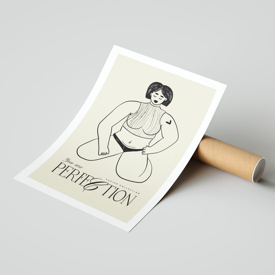 Plakat bez ramy 30x40 - Refleksje Przejmujących Myśli - rysunek, plakat