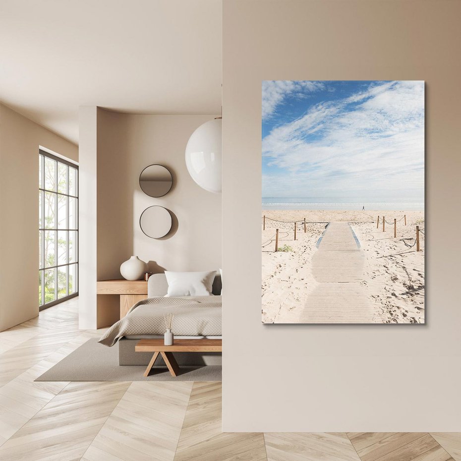 Obraz na płótnie 80x120 - Ścieżka na plaży - plaża, ścieżka