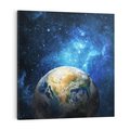 Obraz na płótnie 50x50 - Kosmiczne Horyzonty - Ziemia, kosmos