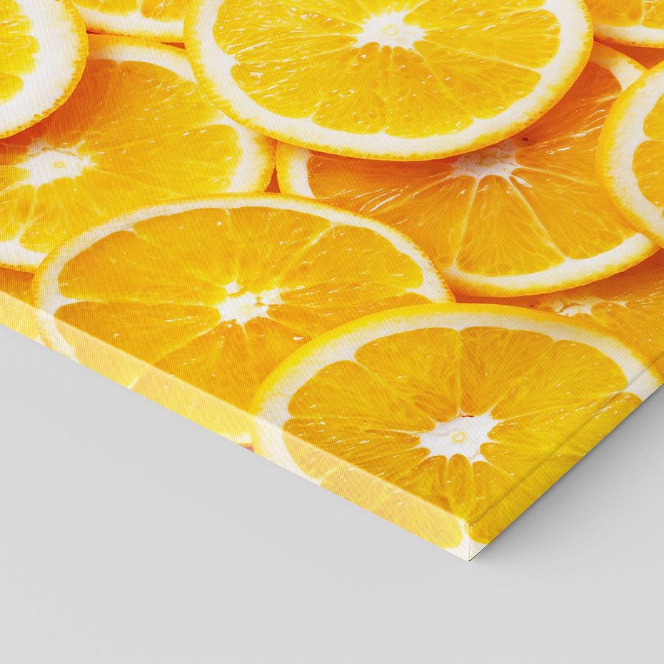 Obraz na płótnie 120x80 - Wyrazista moc pomarańczy - pomarańcze, owoce