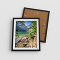 Plakat w ramie 40x50 - Mistyczna Przyroda - góry, jezioro - rama czarna