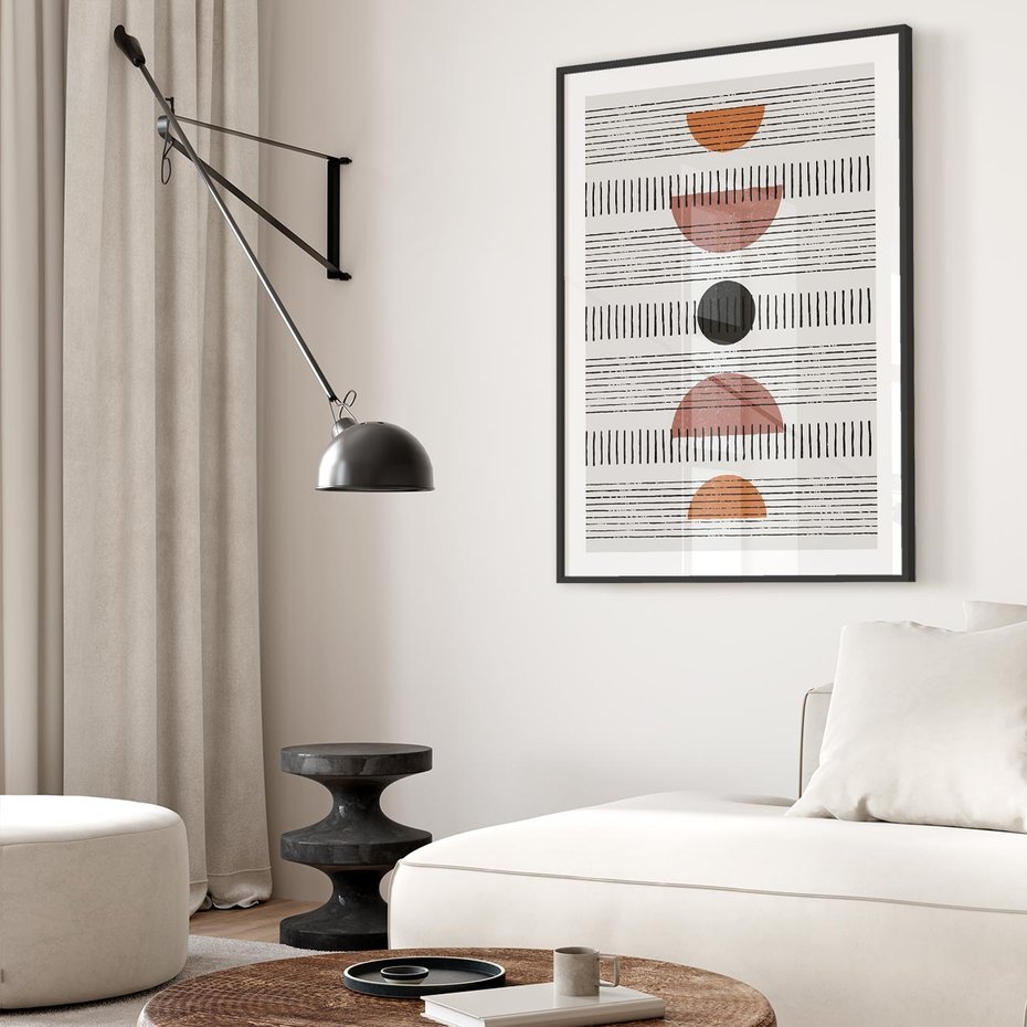 Plakat bez ramy 30x40 - Plakat w Stylu Abstrakcji - geometryczna grafika, plakat