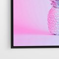 Obraz w ramie 50x50 - Ananas Abstrakcja - ananas, abstrakcja - rama czarna