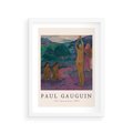 Plakat w ramie 30x40 - Reprodukcja Gauguina: Sztuka Egzotyczna na Plakacie - paul gauguin, plakat - rama biała