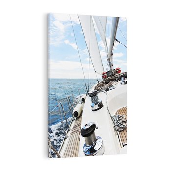 Obraz na płótnie 70x100 - Moc żaglowca na pełnym morzu - żaglowiec, jacht
