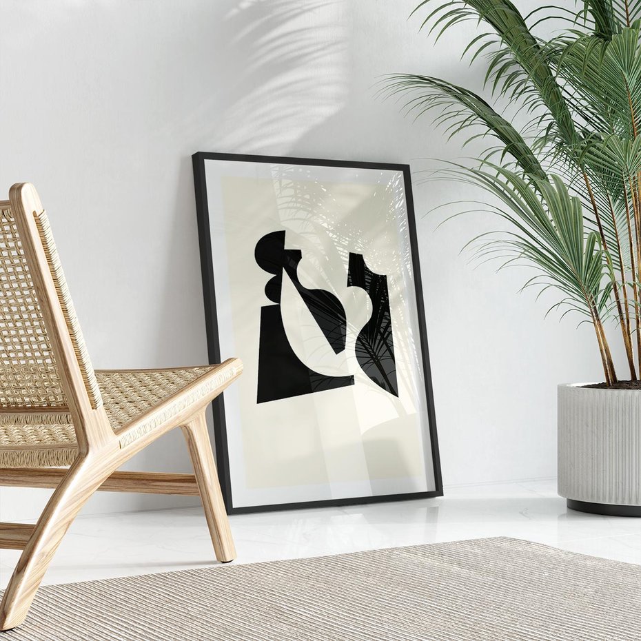 Plakat bez ramy 40x50 - Tajemnicze Spektrum - abstrakcyjne kształty, geometria