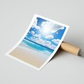 Plakat bez ramy 30x40 - Wakacyjna plaża - plaża, wakacje