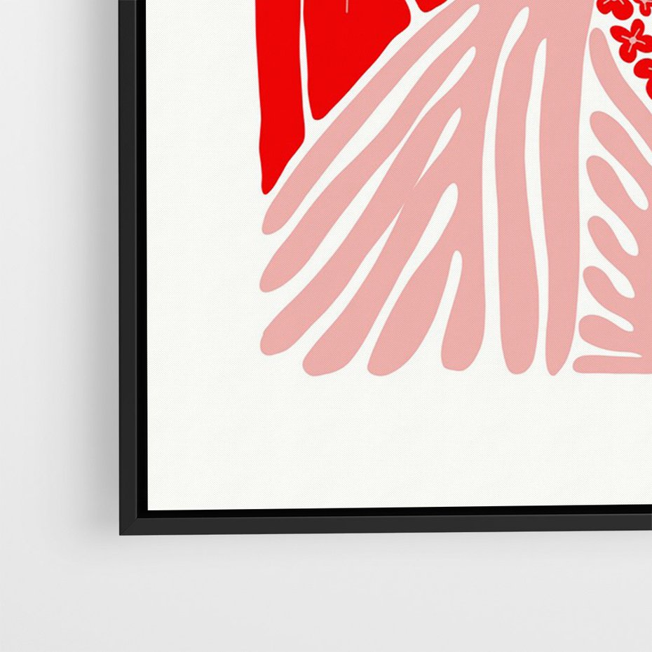 Obraz w ramie 70x100 - Nowoczesna Twarz - nowoczesna grafika, kolorowa twarz kobiety - rama czarna