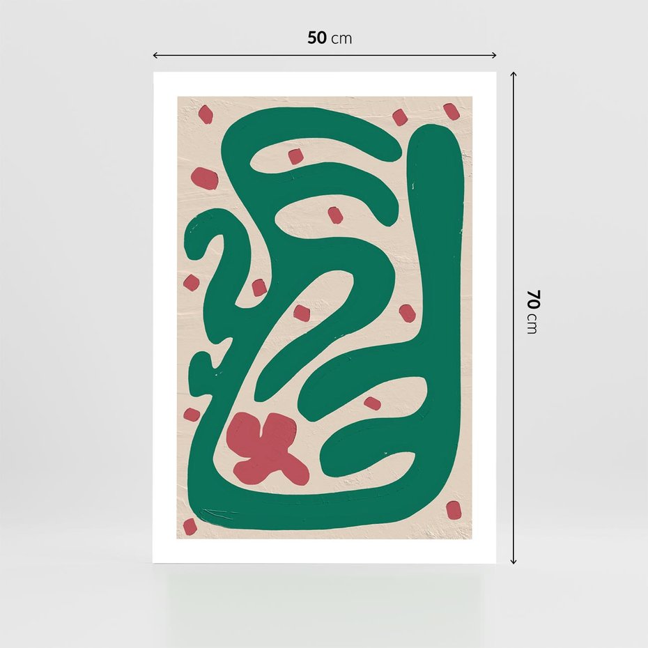 Plakat bez ramy 50x70 - Boho Widoki - abstrakcyjny obraz, plakat