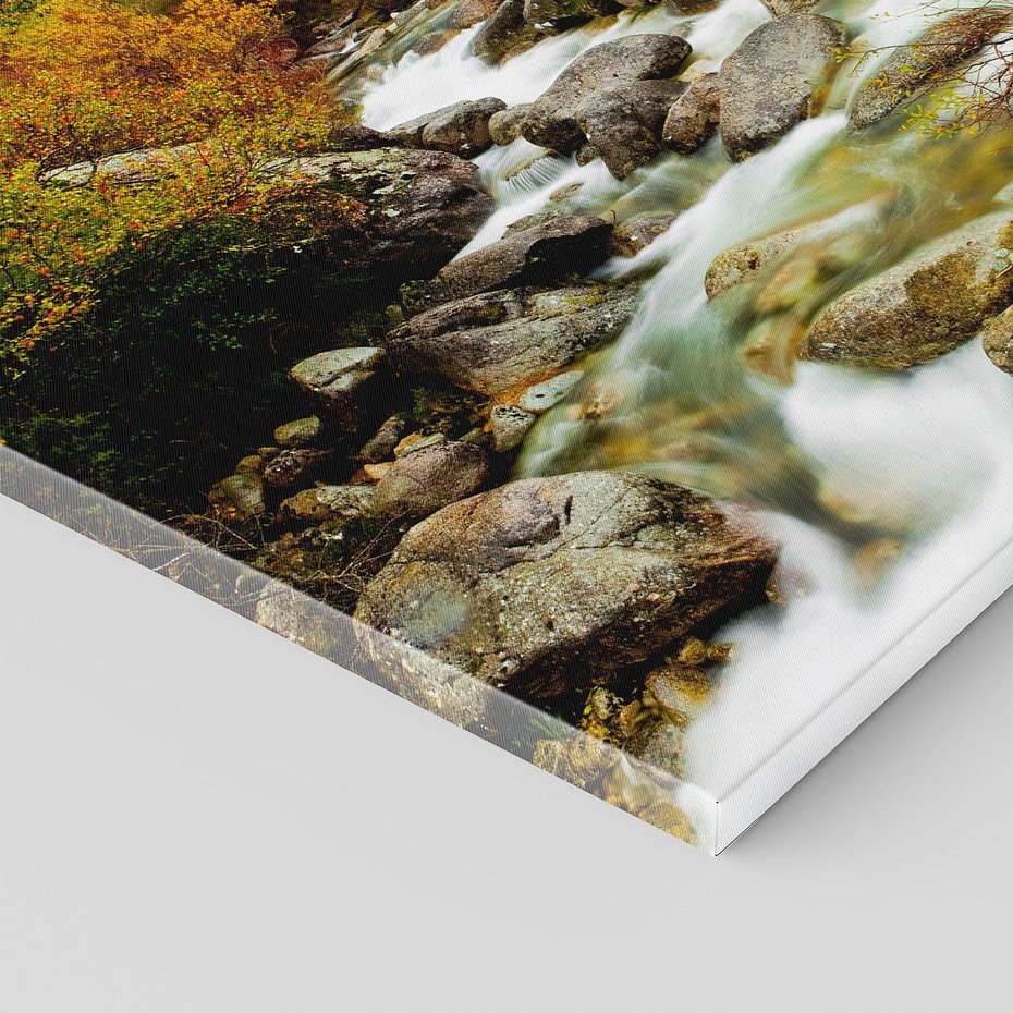 Obraz na płótnie 70x70 - Śpiew Strumienia - strumień, górski