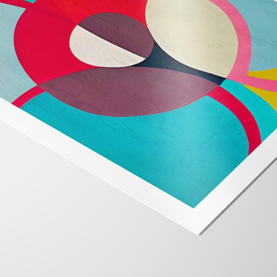 Plakat bez ramy 21x30 - Kolorowe Odsłony Inspiracji - abstrakcyjny obraz, olejny