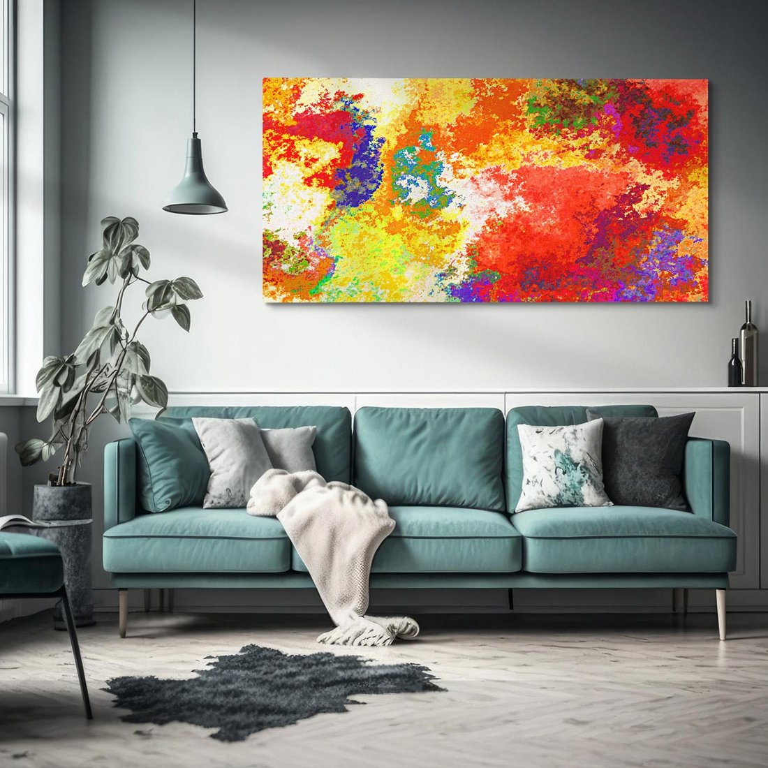 Obraz na płótnie 120x60 - Abstrakcja wyraz artystyczny - abstrakcja