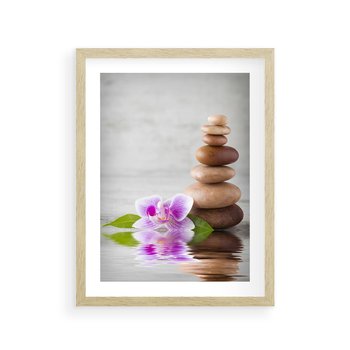 Plakat w ramie 40x50 - Spa japońskie: sztuka relaksu - spa, japońskie - rama drewno