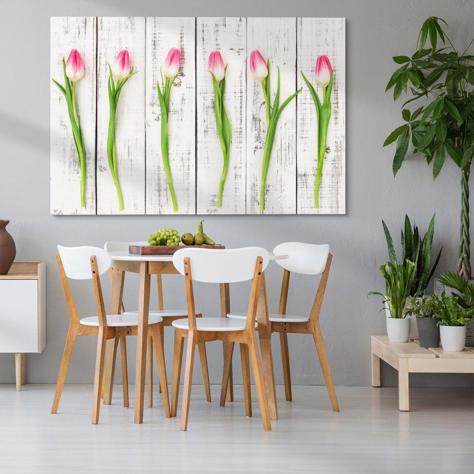 Obraz na płótnie 70x50 - Kwintesencja Piękna - kwiaty, tulipany