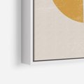 Obraz w ramie 70x100 - Kształty Nowych Granic - nowoczesna sztuka, minimalizm - rama biała