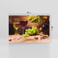 Obraz na płótnie 70x50 - owocowy raj - wino, winogrona