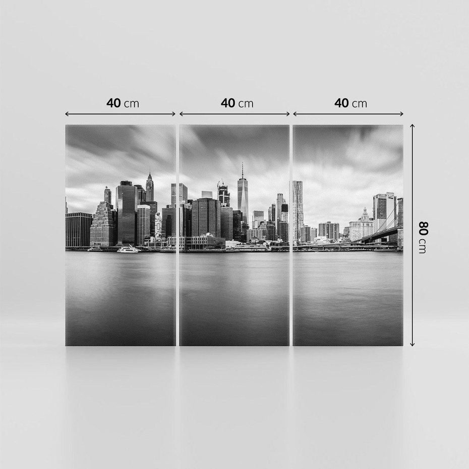 Obraz na płótnie 120x80 - Nowy Jork o zmierzchu - Nowy Jork, niebo