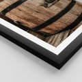 Plakat w ramie 40x50 - Rustykalna Whisky - beczka whiskey, jack daniel's - rama czarna