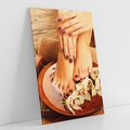 Obraz na płótnie 80x120 - Relaksujące Spa i Perfekcyjny Manicure - spa, paznokcie
