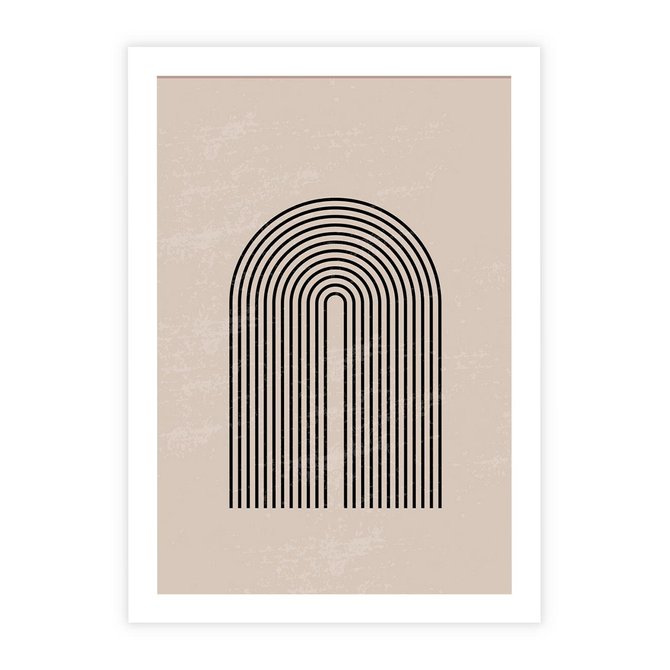 Plakat bez ramy 40x50 - Migocące Echa - abstrakcyjne linie, geometria