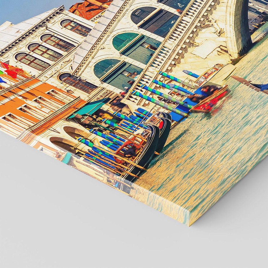 Obraz na płótnie 120x80 - Romantyczna przejażdżka gondolą w Wenecji - Wenecja, gondola