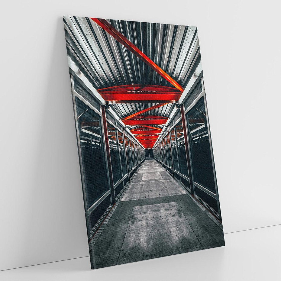 Obraz na płótnie 80x120 - Nieskończoność Przestrzeni - korytarz, perspektywa