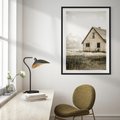 Plakat bez ramy 30x40 - Ciepła Atmosfera - dom, stary dom w górach