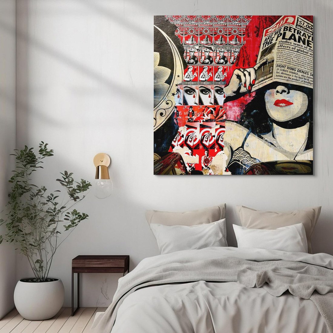 Obraz na płótnie 50x50 - Eksploracja kolorowego graffiti - graffiti