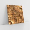 Obraz na płótnie 80x80 - Błyszcząca Elegancja - złoto, 3d
