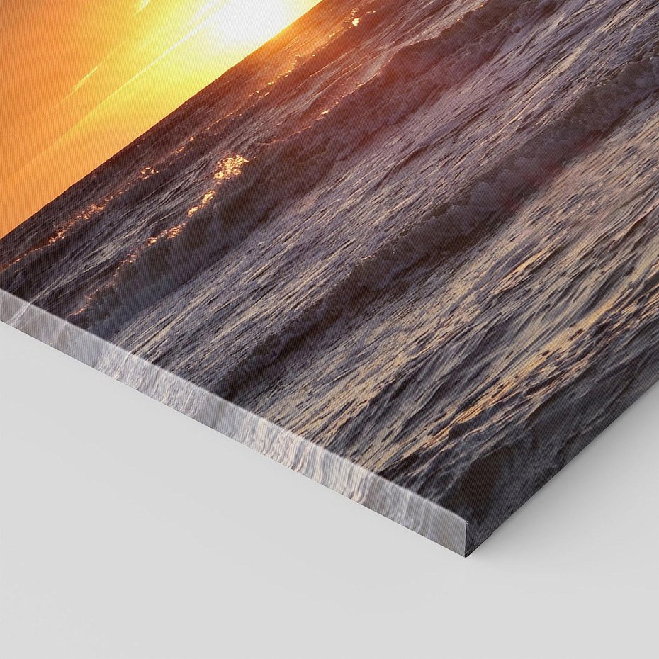 Obraz na płótnie 60x60 - Zachód Słońca Nad Morzem - zachód słońca,