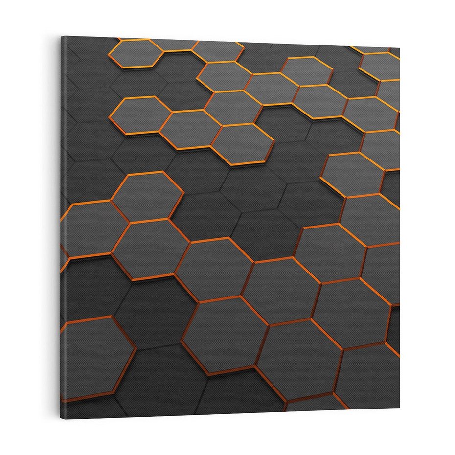 Obraz na płótnie 50x50 - Trójwymiarowa abstrakcja - 3D, abstrakcja