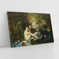 Obraz na płótnie 70x50 - "Śniadanie na trawie" (1863) Edouard Manet - Reprodukcja - reprodukcja, obraz na płótnie