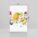 Obraz na płótnie 80x120 - Świeżość letnich owoców - woda, owoce