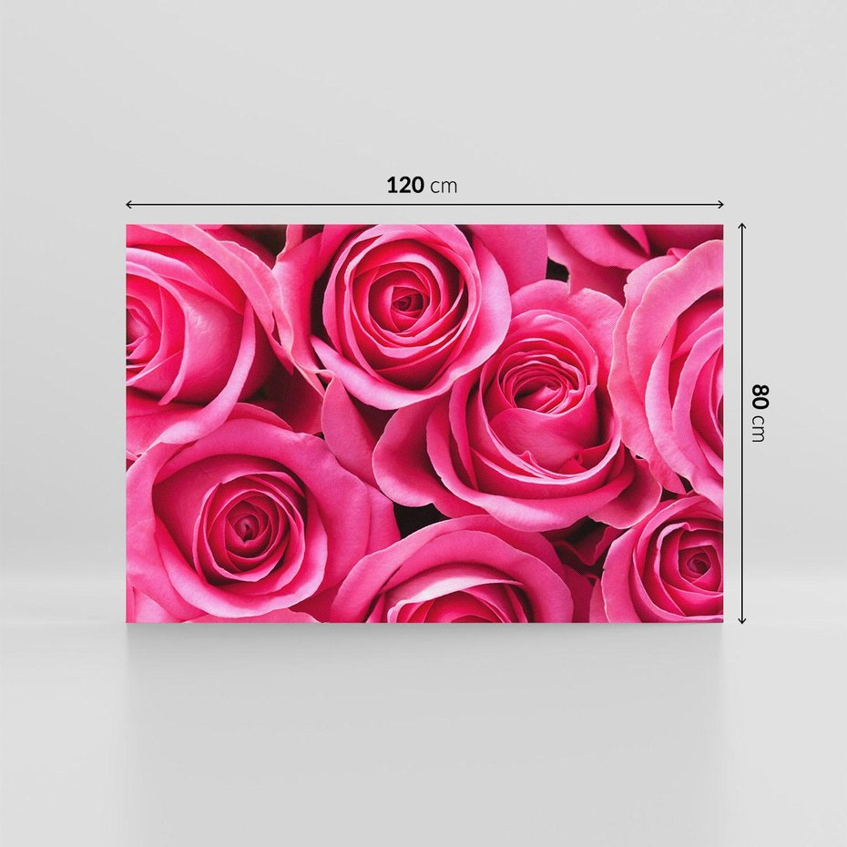 Obraz na płótnie 120x80 - Romantyczne róże w pełnym rozkwicie - róże, kwiaty