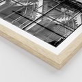 Plakat w ramie 40x50 - Schody do architektonicznej przestrzeni - schody, architektura - rama drewno