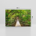 Obraz na płótnie 120x80 - Tajemniczy most w tajskim lesie - Tajlandia, most