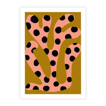 Plakat bez ramy 30x40 - Rozkwitająca Wolność Boho - abstrakcyjne boho kształty, dziwne