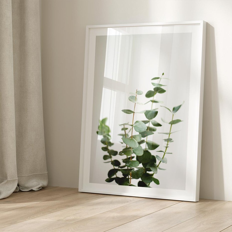 Plakat bez ramy 30x40 - Żywa eukaliptusowa zieleń - eukaliptus, zielone