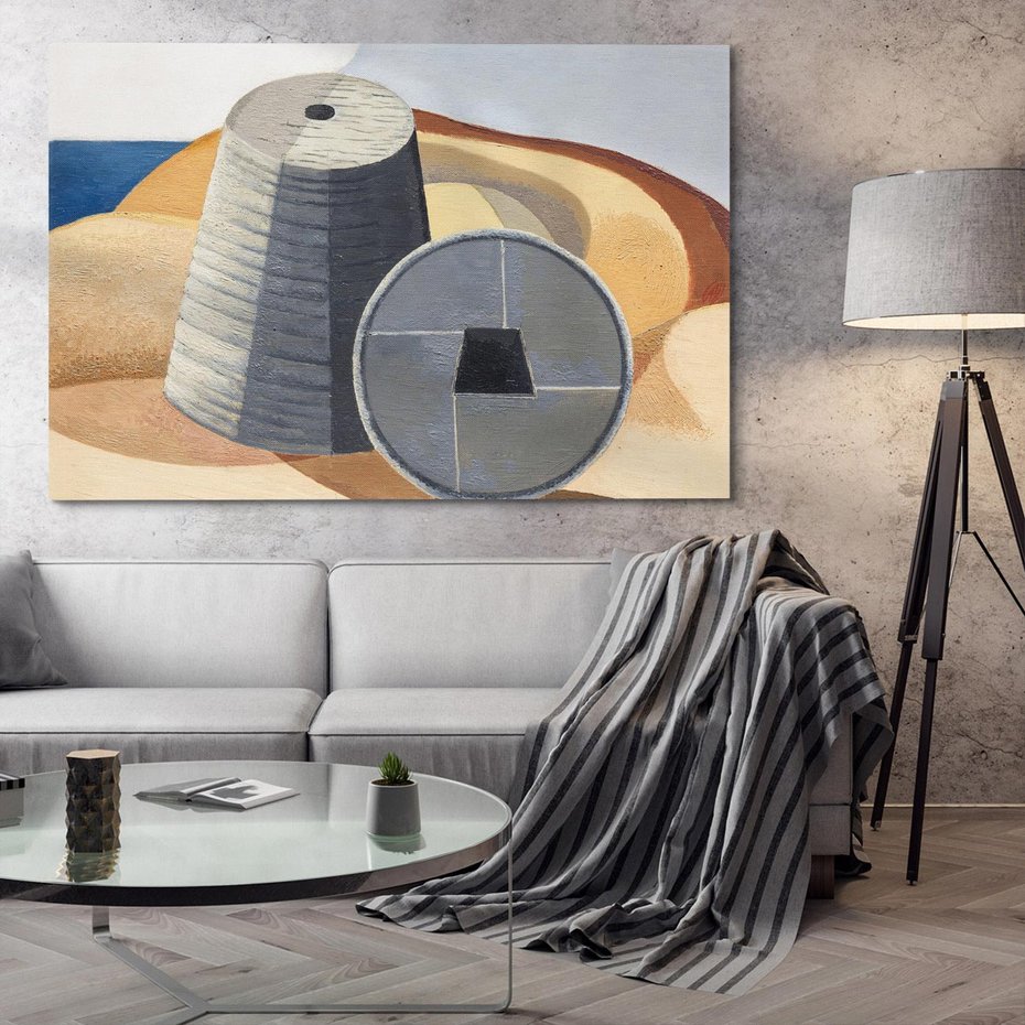 Obraz na płótnie 100x70 - Mineral Objects (1935), Paul Nash - Reprodukcja - reprodukcja, obraz na płótnie