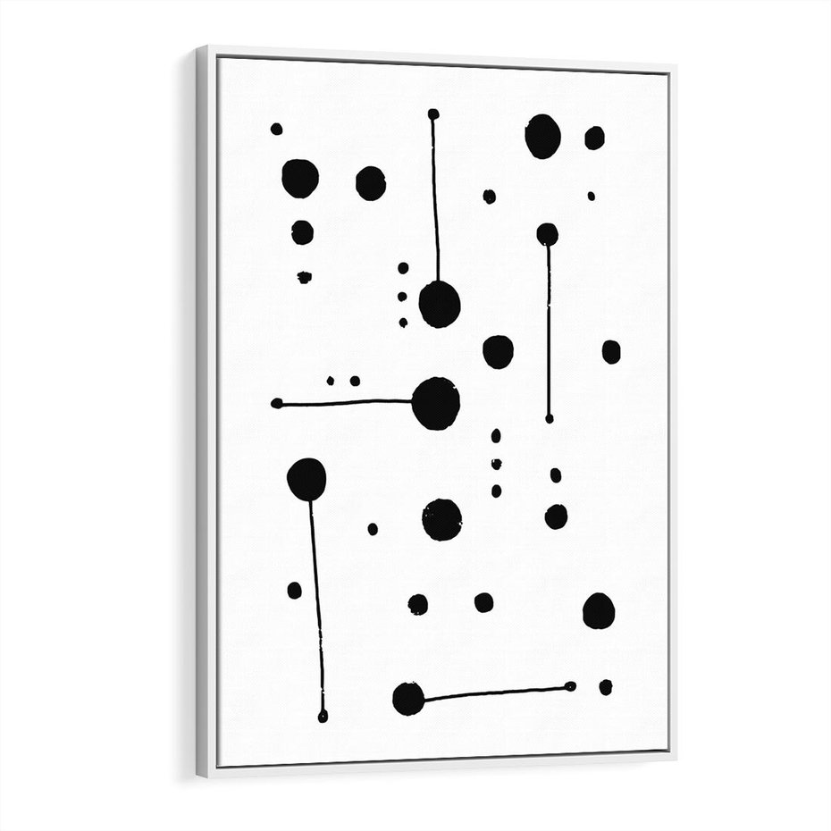 Obraz w ramie 70x100 - Złudne Odbicia - abstrakcja, minimalizm - rama biała