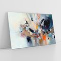 Obraz na płótnie 120x80 - Kontrapunkty zatajonych uczuć - dynamiczna abstrakcja, bałagan na płótnie