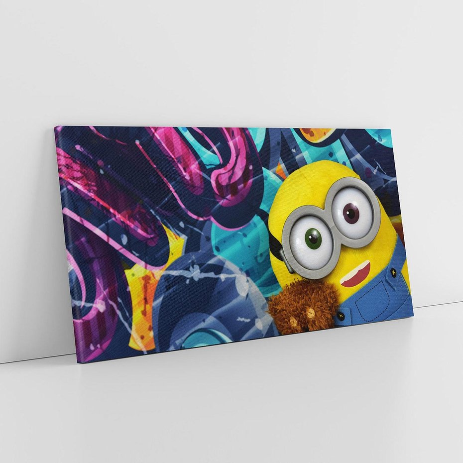 Obraz na płótnie 100x50 - Świat minionków w graffiti - minionek, graffiti