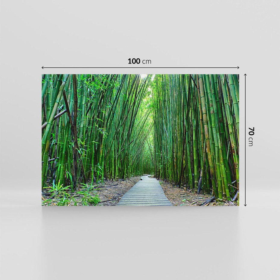 Obraz na płótnie 100x70 - Spacer wśród lasu - ścieżka, las