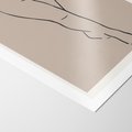 Plakat bez ramy 30x40 - Intrygujące Szkice - mnimalistyczny akt kobiecy, beżowa tonacja