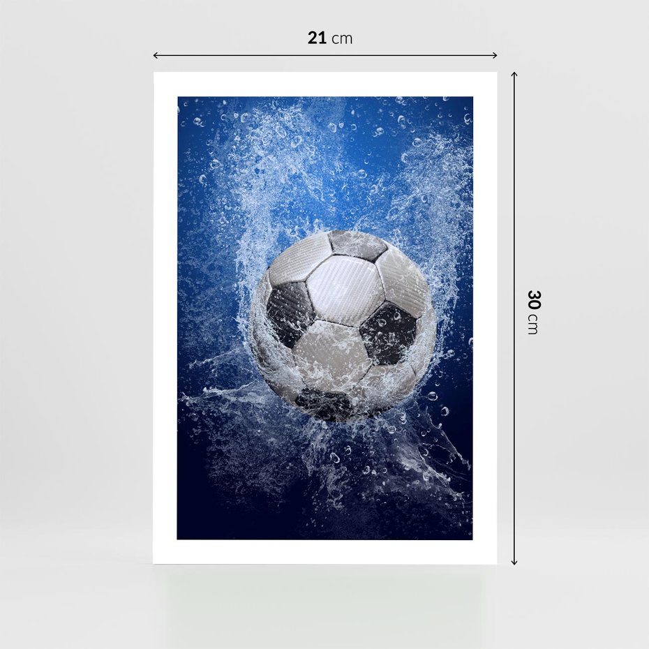 Plakat bez ramy 21x30 - Młodzieżowy Zapał - piłka, młodzieżowy