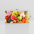Obraz na płótnie 120x60 - Smakowite owocowe zbiory - owoce, winogrona