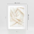 Plakat w ramie 30x40 - Pampas w Stylu Boho: Kompozycja Natury - suche trawy, pampas - rama biała